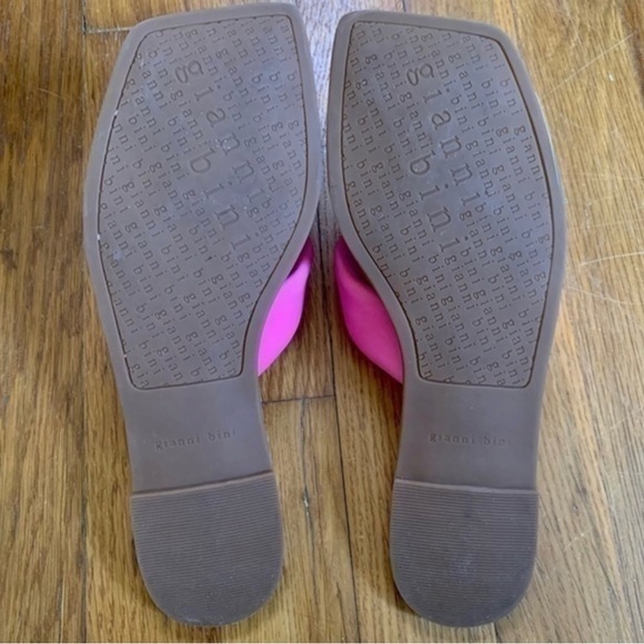 Pink Gianni Bini Leather Sandals - Picture 10 of 11